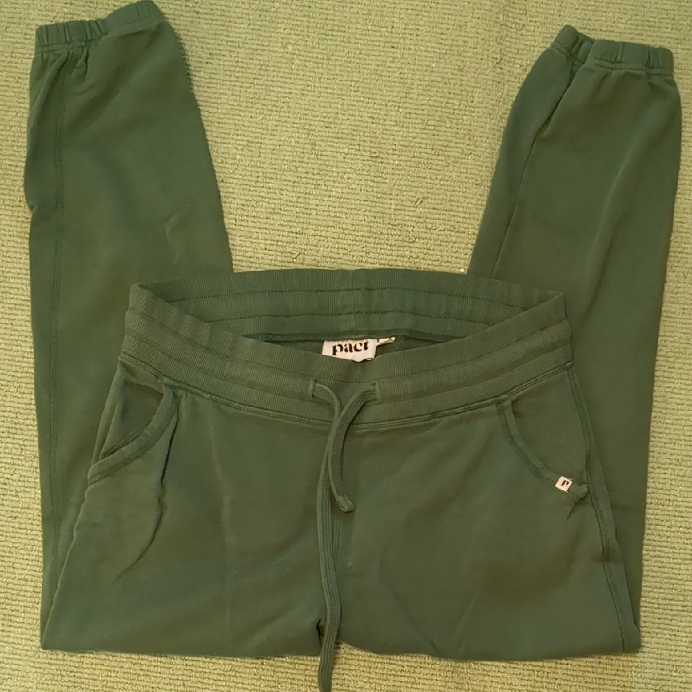 PACT Olive Green Casual Joggers